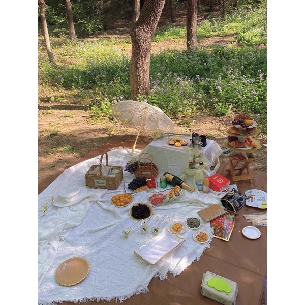 Thảm picnic, sofa phong cách Bohemian