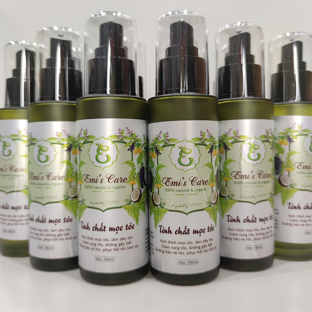 Combo Dầu gội bưởi ngăn rụng tóc ngăn gàu Emi Care (gội, xả) dòng organic thảo mộc phù hợp cho cả giữ màu cho tóc nhuộm