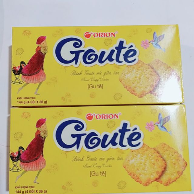 Bánh Goute mè giòn tan 144g/1 hộp