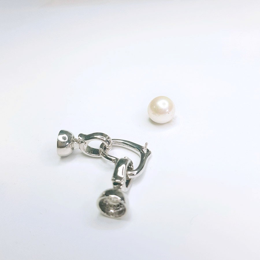 [K15B] Phụ kiện trang sức (DIY) - Chốt khóa móc chéo trái tim làm vòng cổ vòng tay