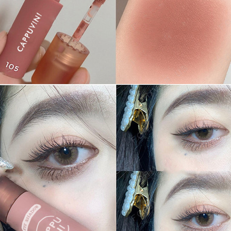 [Hàng mới về] Phấn má hồng dạng lỏng 6 màu nhung lì trang điểm má hồng tạo khối