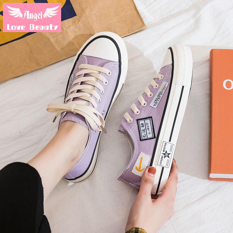 Giày Thể Thao Canvas Cổ Thấp Thoáng Khí Thời Trang Mới 2022 Dành Cho Nữ