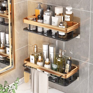 GuanChuang Kệ Đựng Mỹ Phẩm Gắn Tường Không Đinh Bằng Nhôm Dày Dặn Tiện Dụng