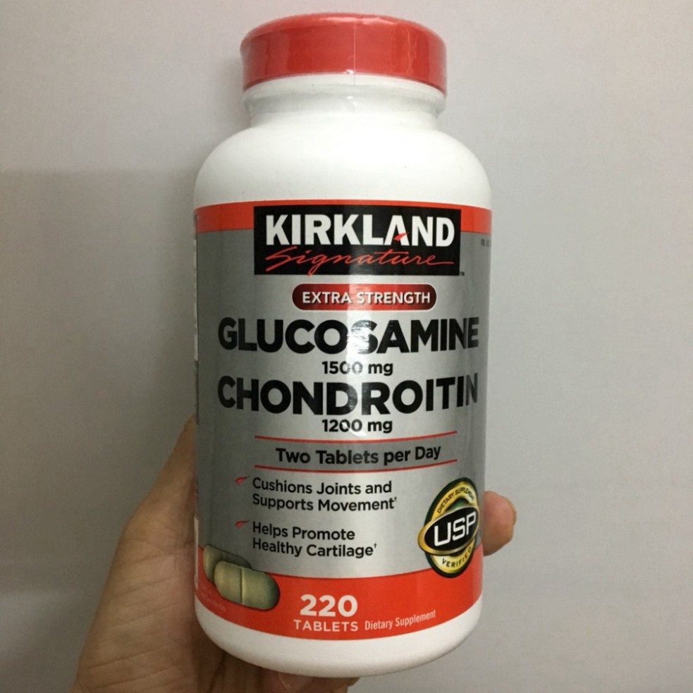 RẺ SỐ 1 Viên uống Glucosamine 1500mg & chondroitin 1200mg 220 viên - Glucosamin Kirkland RẺ SỐ 1