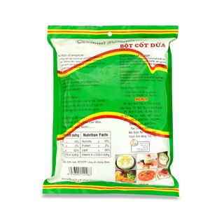 Set 10 gói Bột cốt dừa loại 1 MINACO
