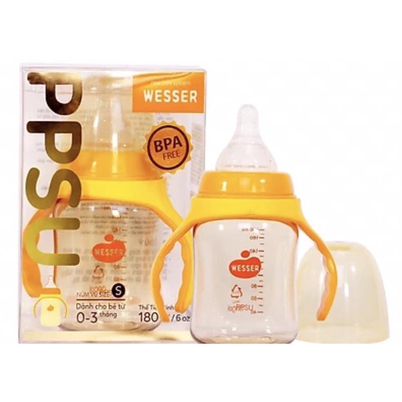 Bình sữa wesser ppsu 180ml/260ml