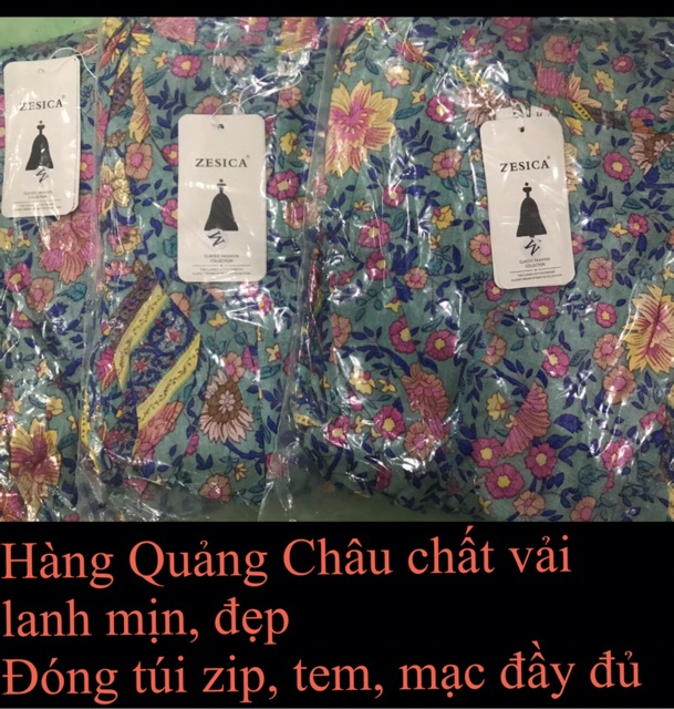 (S-XXL bigsize ) Đầm váy Vintage thổ cẩm Boho cổ V thắt eo