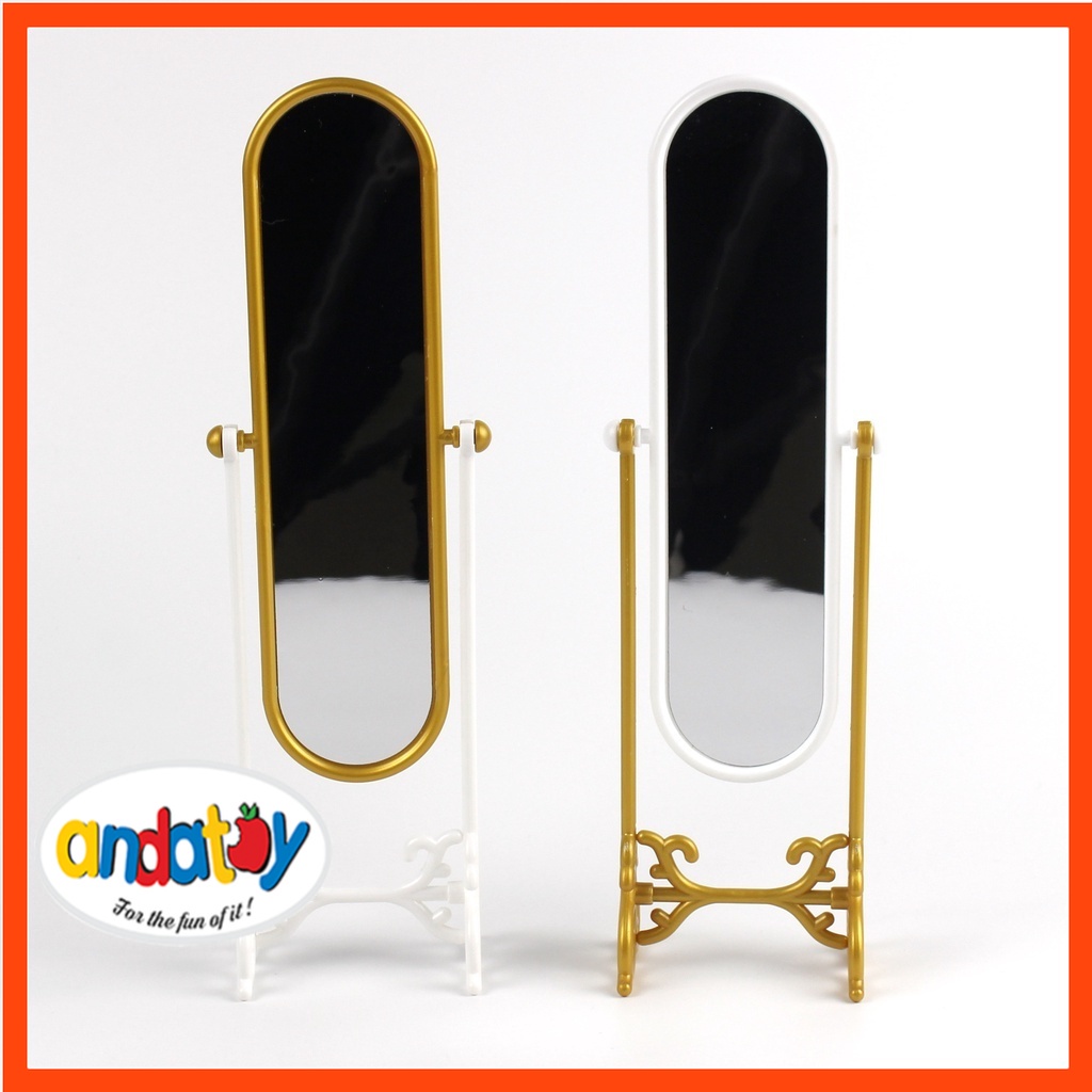Phụ kiện búp bê gương trang điểm mini cho nhà búp bê ANDATOY AD912