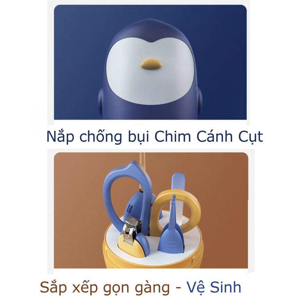 Bộ cắt móng tay cho bé - bấm móng tay sơ sinh an toàn gồm 5 món - MeeBaby