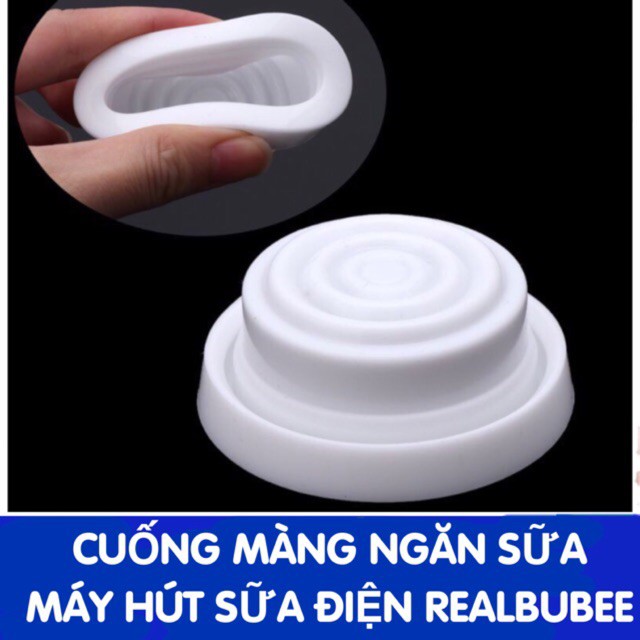 Van trên máy hút sữa điện Realbubee, Bebebao, cicimom, cổ bình máy cổ hẹp (màu trắng đục)