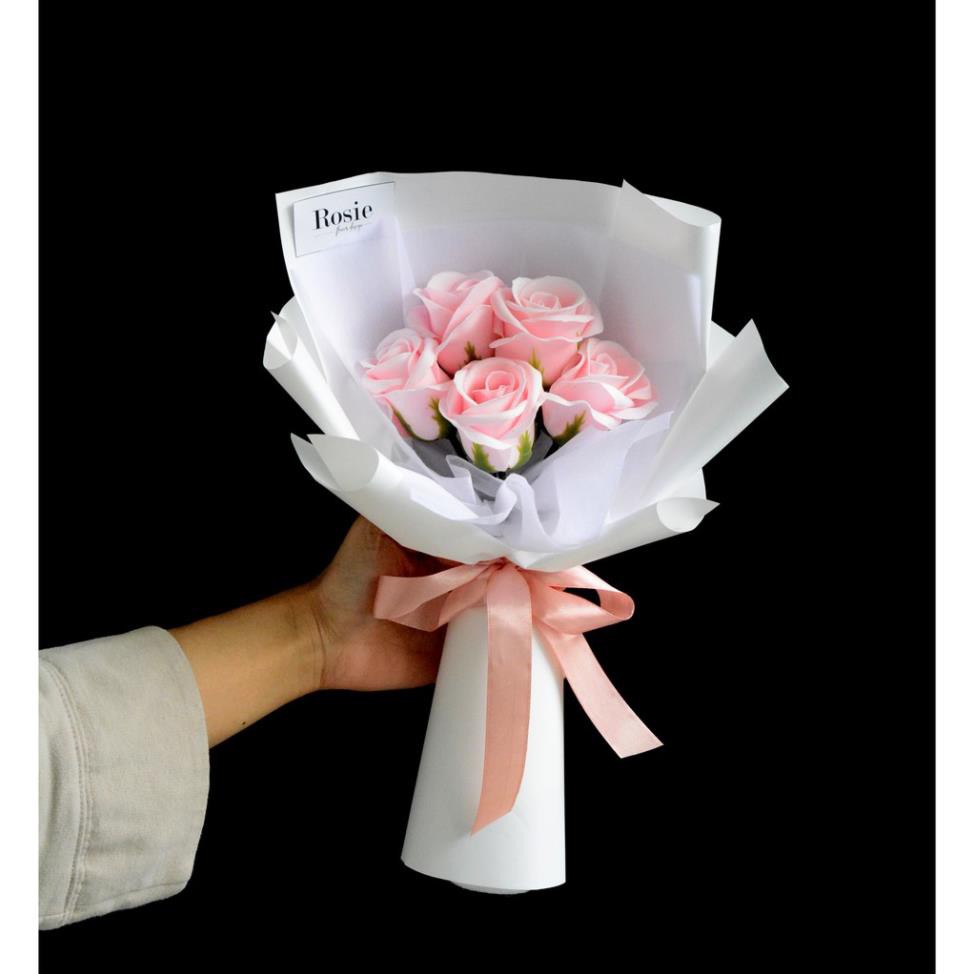 Bó hoa sáp dáng dài 5B - 9B - 11B - 20 bông 🌹 thơm vĩnh cửu 💟Bó xòe - Phong cách Hàn Quốc 💟