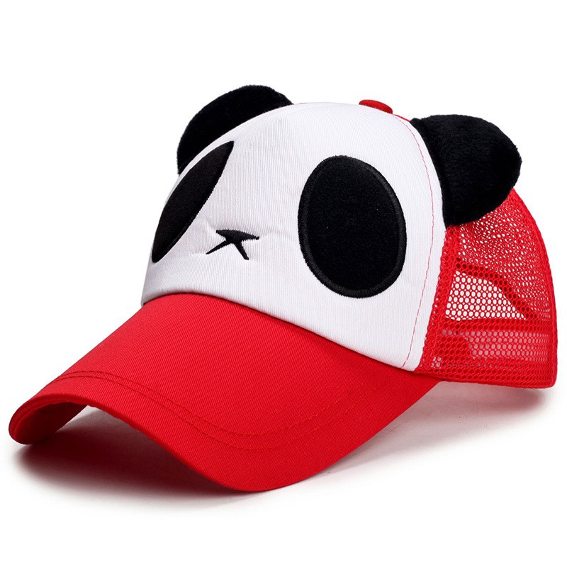 Phim hoạt hình Panda Mũ lưới thoáng khí Mũ bóng chày