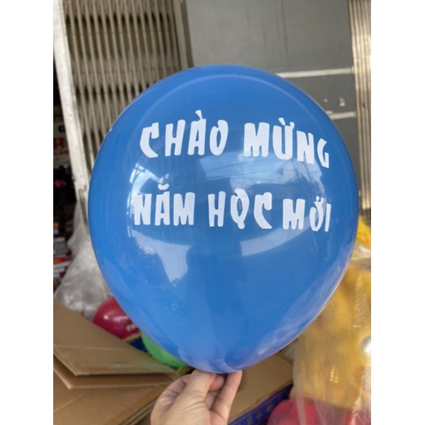 Set 100 bóng bay chào mừng năm học mới đủ màu sắc