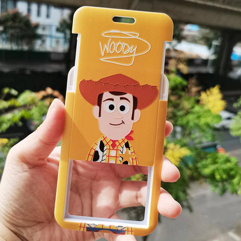 Bao Da Điện Thoại Cứng Có Ngăn Đựng Thẻ Và Dây Đeo In Hoạt Hình Toy Story Cho Học Sinh Ốp
