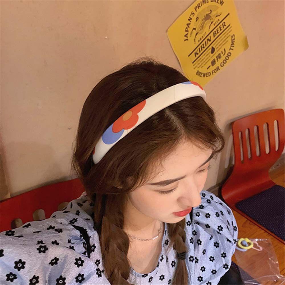 Dây Cột Tóc VANES1 In Họa Tiết Hoa Màu Sắc Ngọt Ngào Xinh Xắn