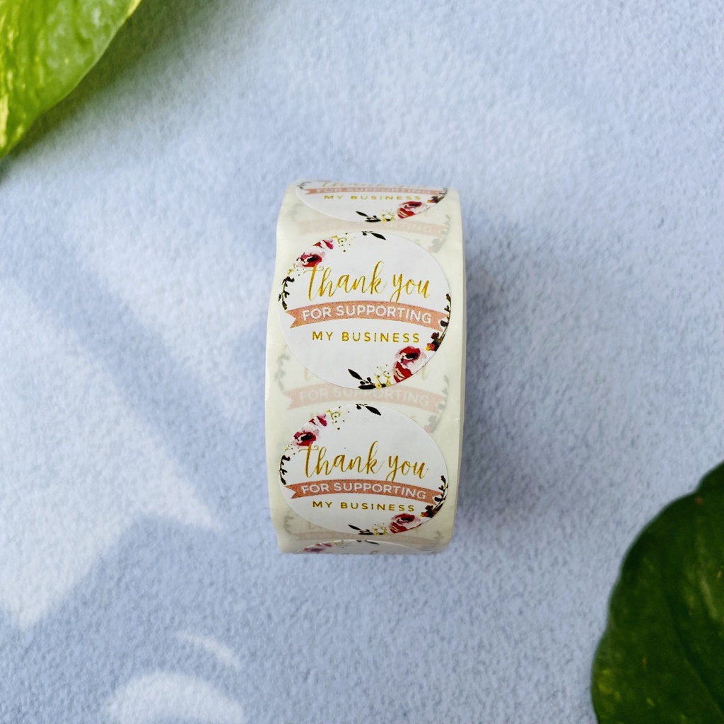 20- 500 nhãn dán Sticker cảm ơn dành cho shop bán hàng, size 2.5cm. nhiều mẫu. Hàng mới về tháng 12