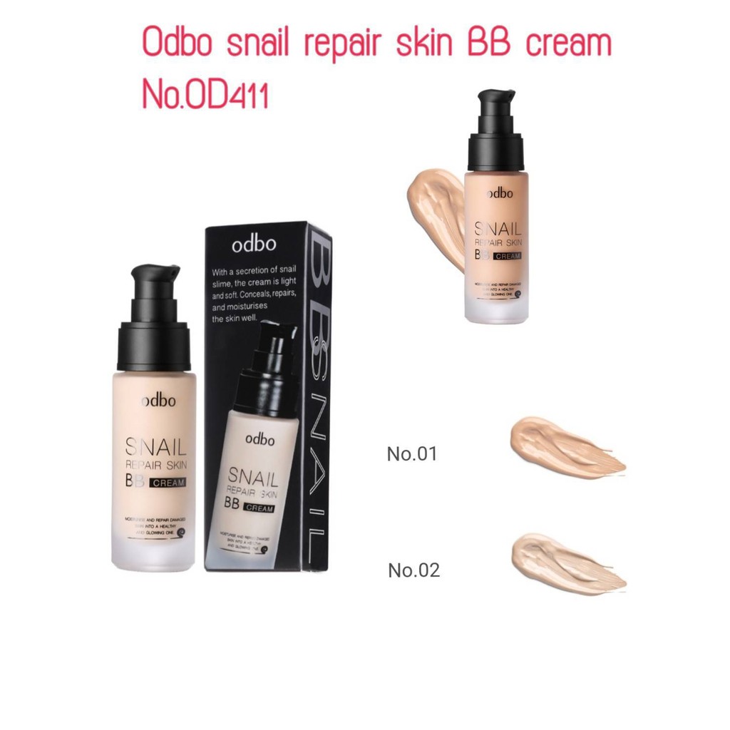 ⚀⚂⚄ Kem nền BB cream Snail Repair Skin Odbo 30ml