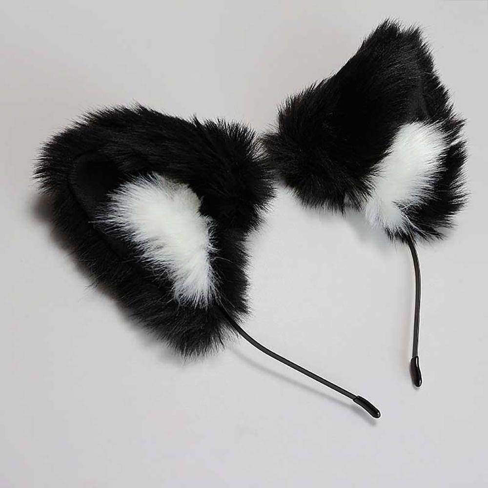 Băng Đô Tai Mèo Bằng Lông Nhung Thời Trang Dành Cho Nữ