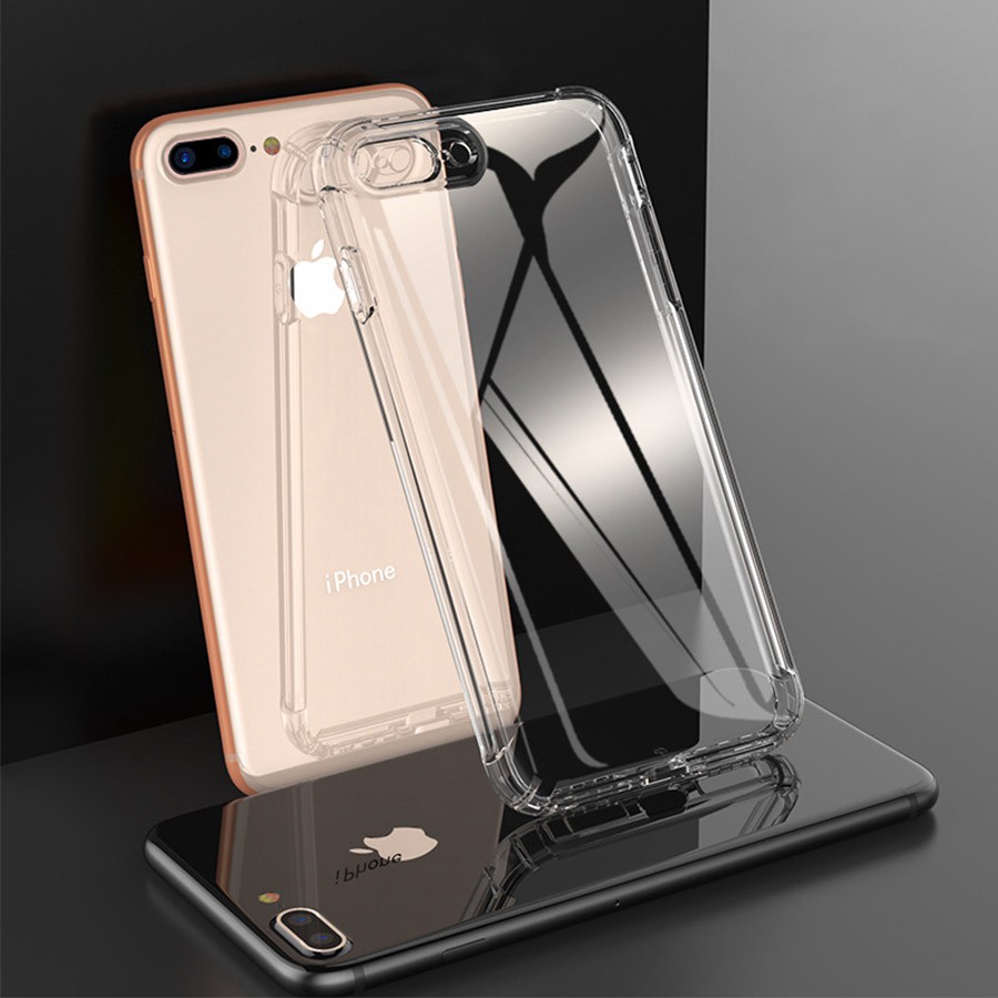 Ốp Silicon Ốp Lưng Iphone Chống Sốc Chống Va Đập - Trong Suốt - Không ố màu | BigBuy360 - bigbuy360.vn
