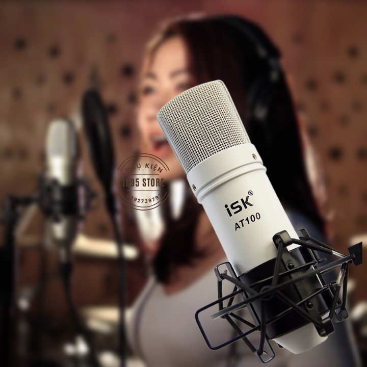 Micro Thu Lọc Âm Chuyên Livestream Có Dây AT 100 Bộ Mic Hát Cao Cấp Karaoke Thu Âm Chuyên Nghiệp - PHỤ KIỆN 1995
