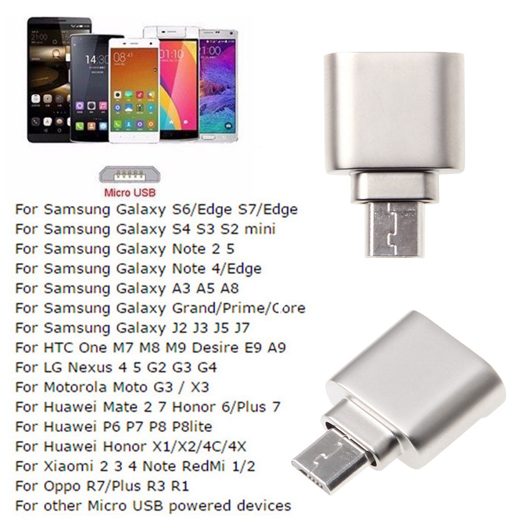 Đầu đọc thẻ nhớ Micro SD TF kết nối USB OTG cho Samsung Xiaomi Huawei Android
