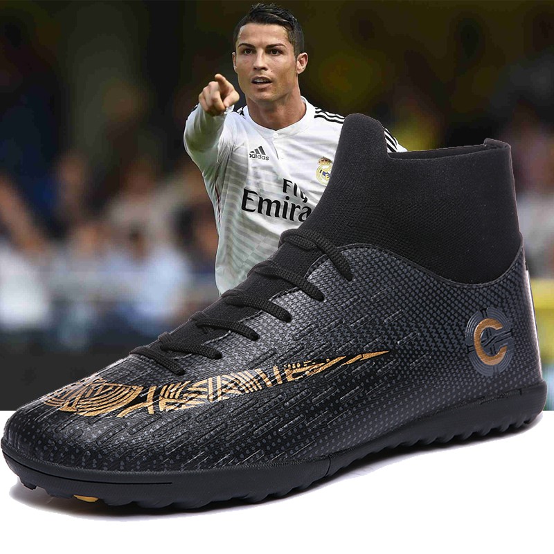 Giày đá bóng phong cách Cristiano Ronaldo 35-45 TF chất liệu cao cấp kiểu dáng thời trang