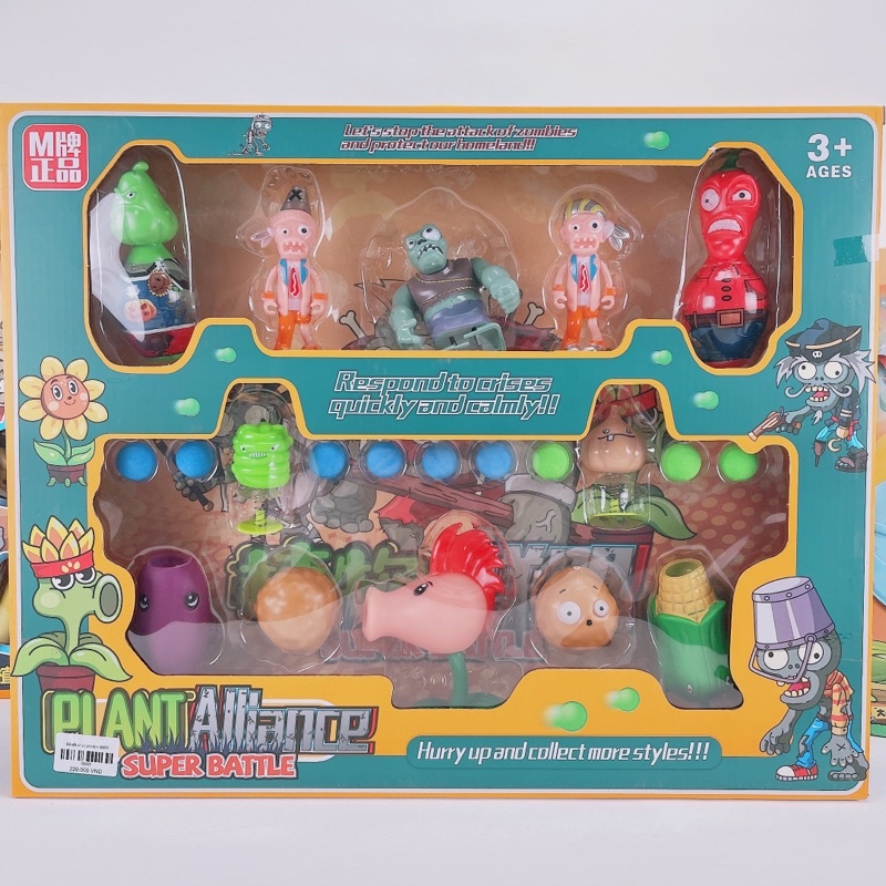 Bộ Đồ Chơi Trẻ Em Plants Vs Zombies Tuổi Thơ Hấp Dẫn-Đồ Chơi Cây Bắn Zombies Giải Trí Cho Cả Gia Đình