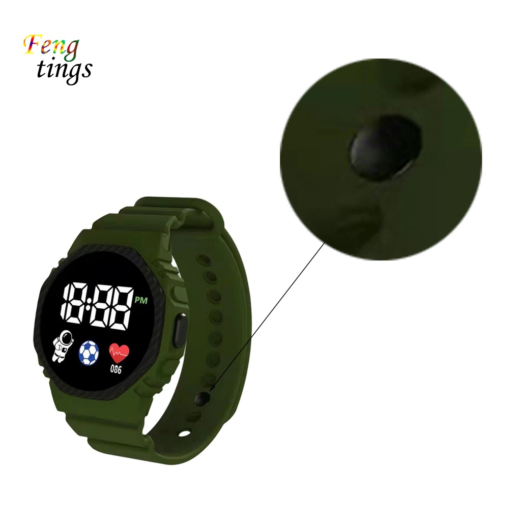 Đồng Hồ Đeo Tay Điện Tử Màn Hình LED Phong Cách Thể Thao Dành Cho Học Sinh