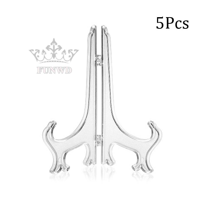 Bộ 5 cái giá đỡ trưng bày bằng nhựa trong suốt 3/5&quot; đa năng