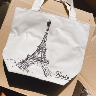 Túi vải Paris đựng đồ trang điểm
