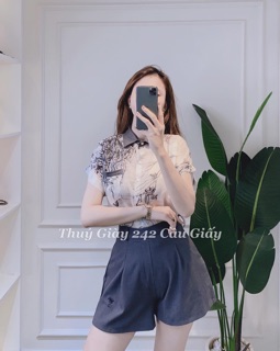 SET SƠ MI HOA MIX QUẦN THÊU CD ( có bán lẻ áo)