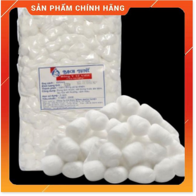 Bông viên bạch tuyết 500g