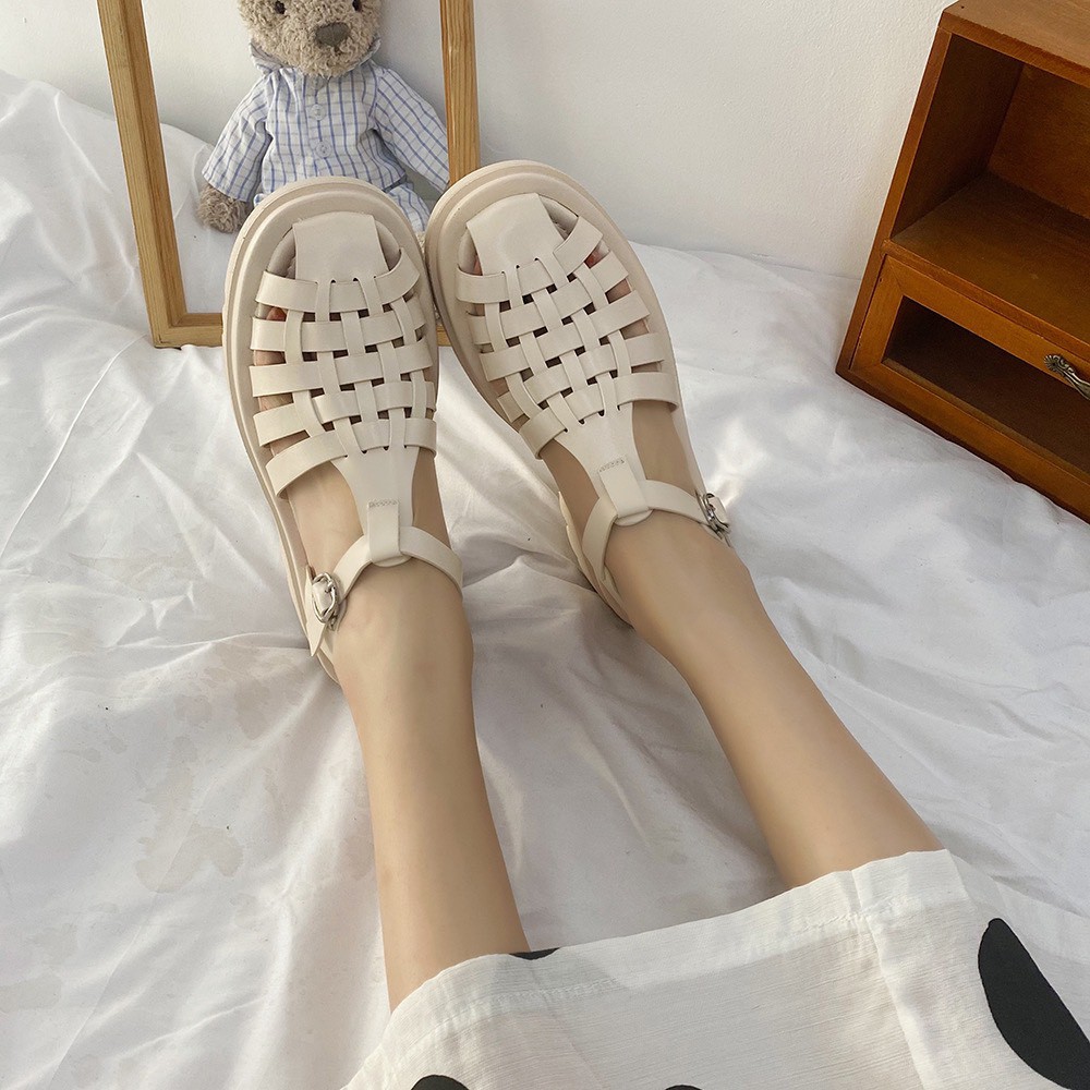 Giày Sandal Nữ Quai rọ siêu mềm đế cao so hot MWC NUSD- 2854
