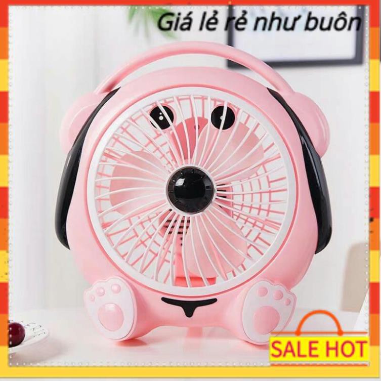 Quạt mini để bàn hình thú cắm điện kute nhỏ gọn tiết kiệm không gian công suất 20W