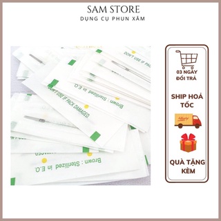 Sét 100 kim dài máy phổ thông dùng trong phun xăm