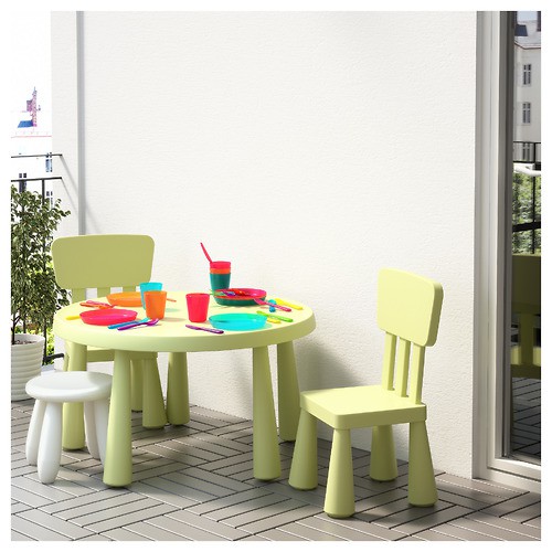 Ghế đẩu trẻ em xanh cốm MAMMUT IKEA | BigBuy360 - bigbuy360.vn