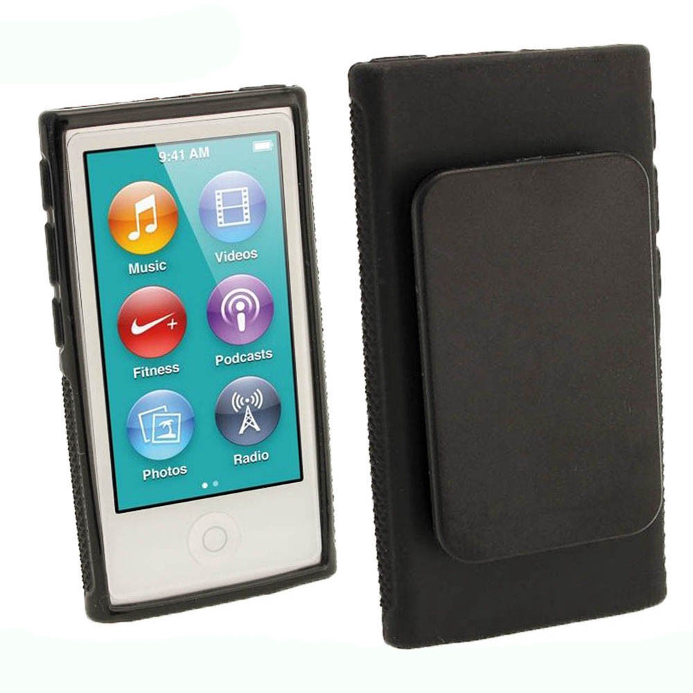 Ốp Lưng Cao Su TPU Mềm Có Kẹp Thắt Lưng Cho iPod Nano 7 / 7G / 7th
