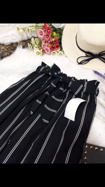 Quần ống rộng cột dây nơ (hình thật) | BigBuy360 - bigbuy360.vn