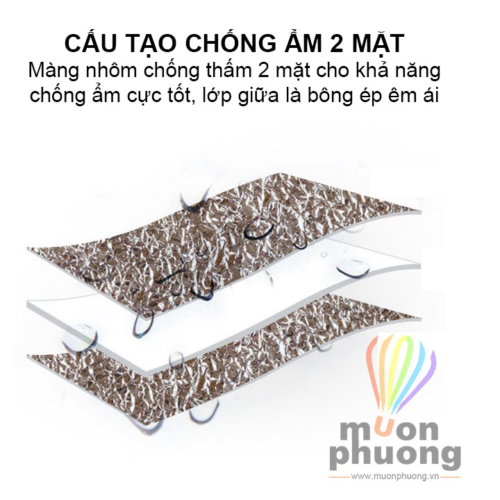 [FRSHIP 20K] Tấm lót lều chiếu văn phòng cách nhiệt chống ẩm 2 mặt 1,5m - 2m [MUÔN PHƯƠNG SHOP]