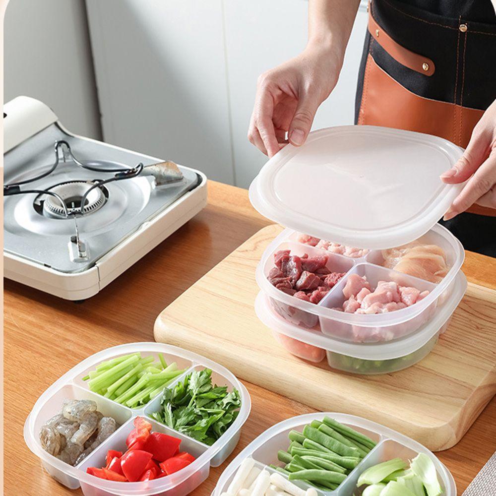 JUNE Hộp Nhựa Đựng Thực Phẩm Trong Tủ Lạnh Có Nắp Đậy Tiện Lợi