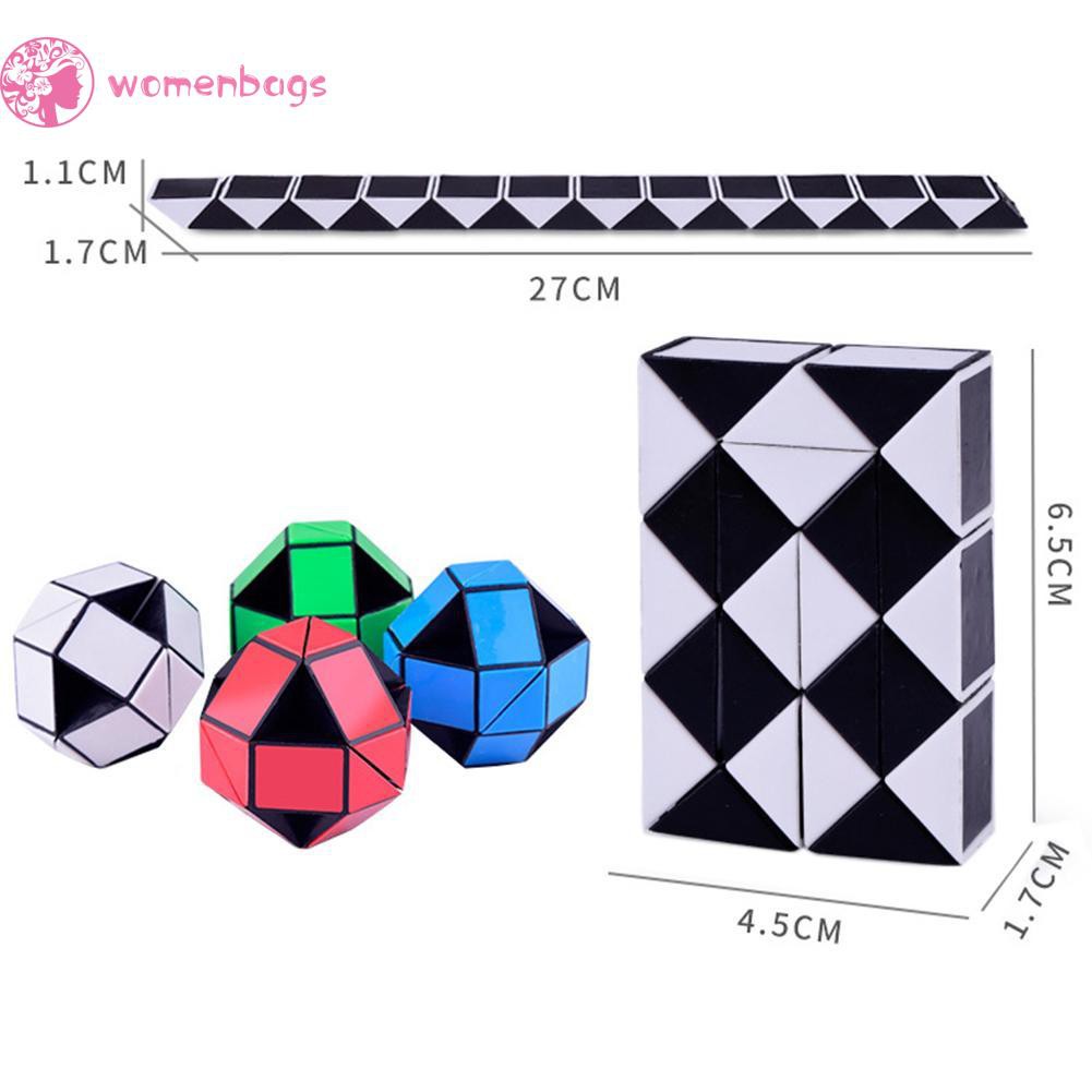 ✿WB✿ 24 Blocks Children 3D Magic Cube Twist Logic Brain Teaser Game Toy Puzzle