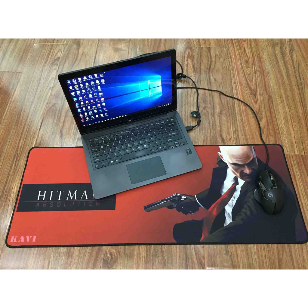 Lót chuột chơi game cỡ lớn mẫu hitman 80x30