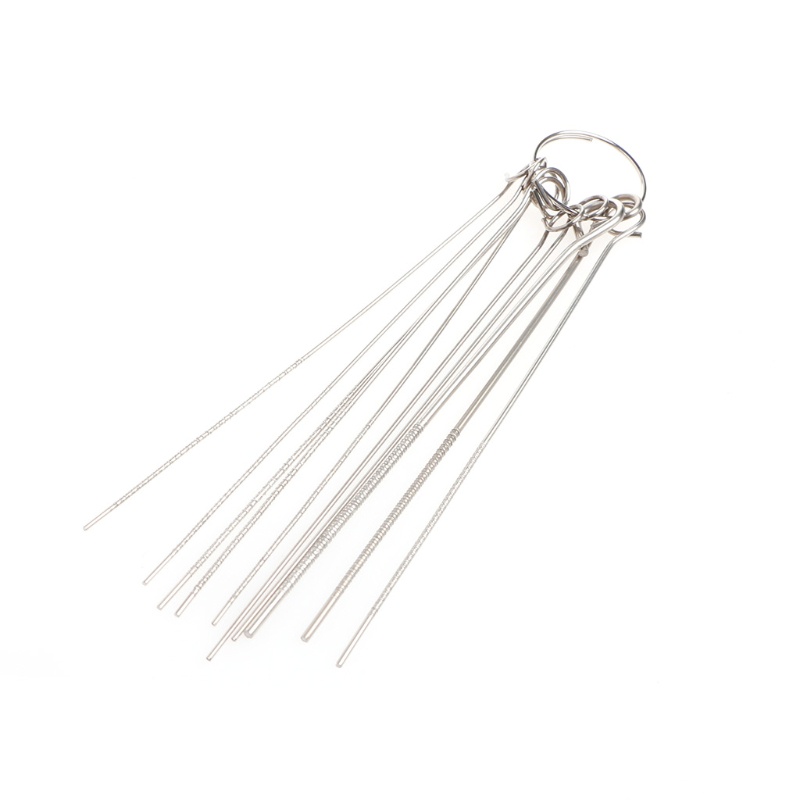 Bộ Kim Hàn Lỗ Bằng Thép Không Gỉ 10 Loại 0.7-1.3mm