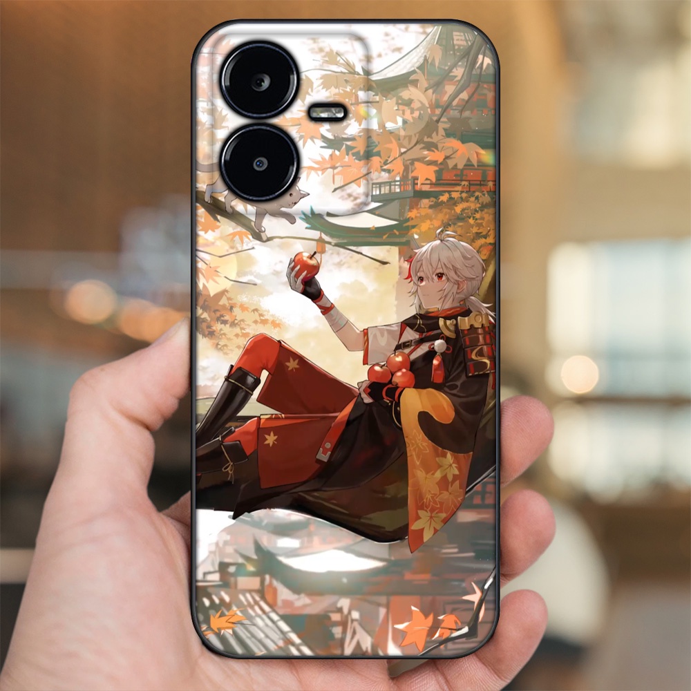 Ốp lưng Vivo Y22s viền đen in hình Kazuha Genshin Impact
