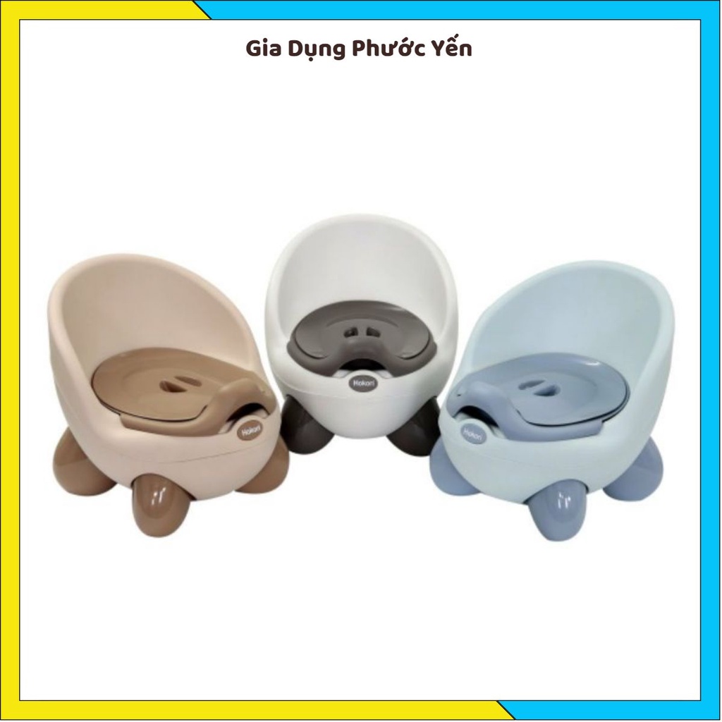 Bô gấu vệ sinh HOKORI nhựa an toàn  cho bé