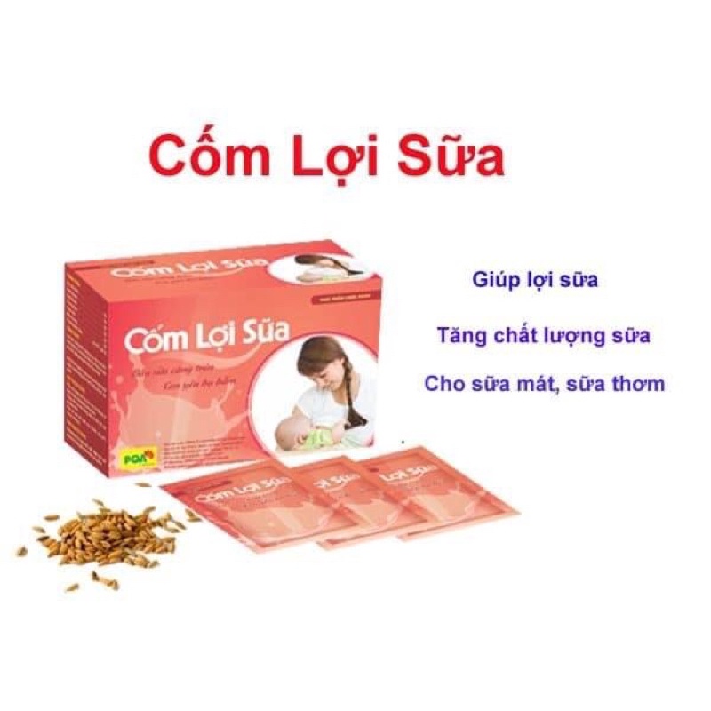 Cốm lợi sữa PQA (Hộp 25 gói)- giải pháp ít sữa, tắc sữa, sữa loãng