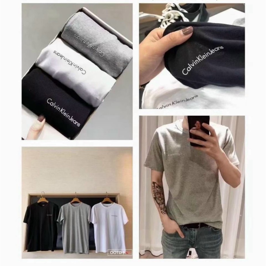 [Mã SKAMA06 giảm 8% tối đa 50K đơn 250K] (Si Tan Goc) Hộp 3 Áo Phông Nam Hàng Xuất Dư Dáng Basic