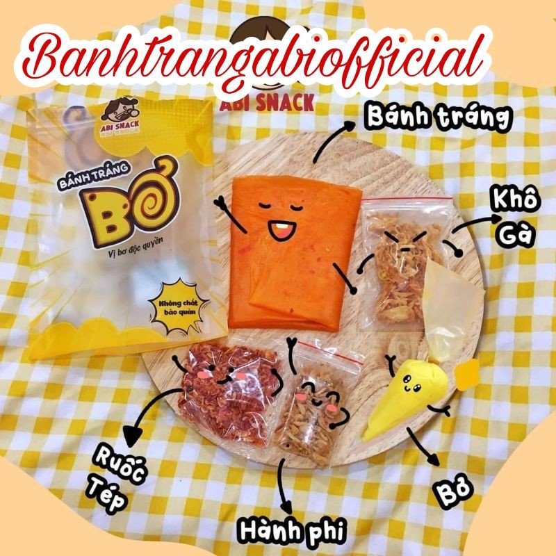 [Mã 267FMCGSALE giảm 8% đơn 500K] BÁNH TRÁNG ABI vị BƠ kèm tuýp bơ ❤ | BigBuy360 - bigbuy360.vn