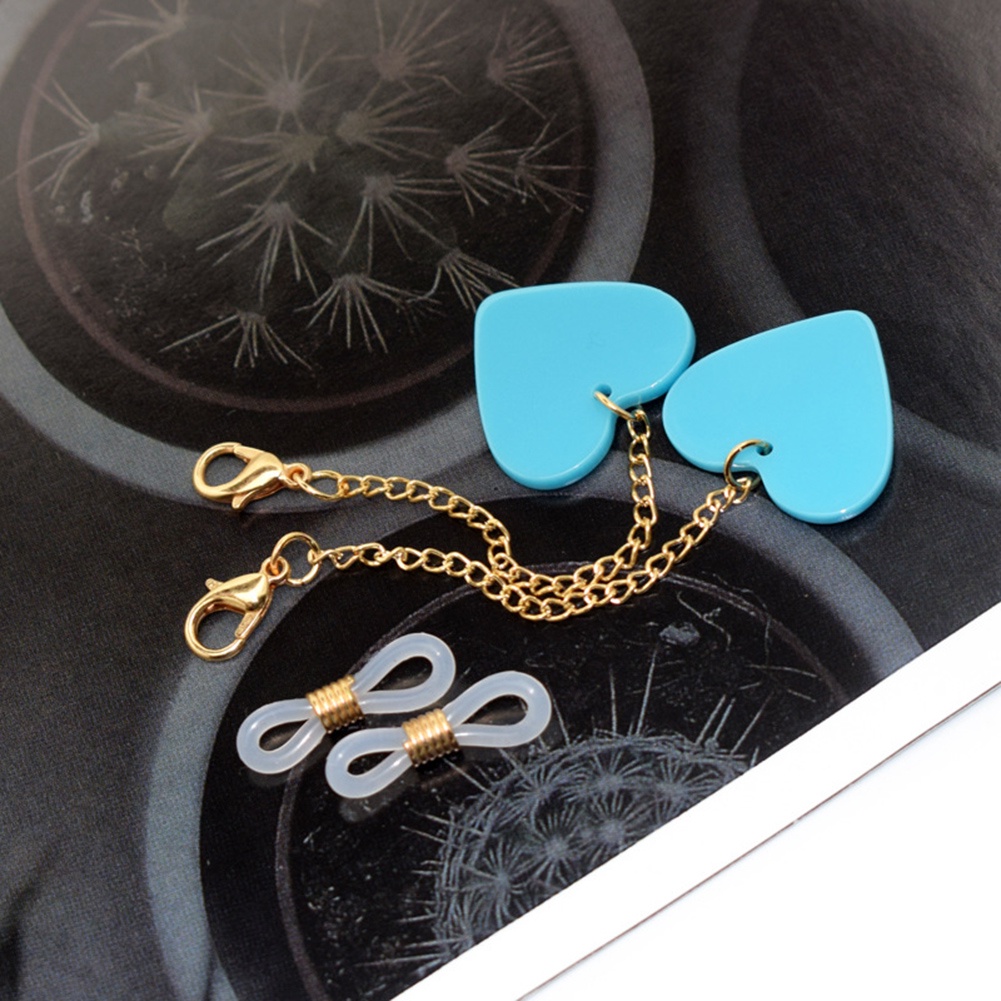 1 Dây Đeo Mắt Kính Hình Trái Tim Màu Sắc Kẹo Ngọt