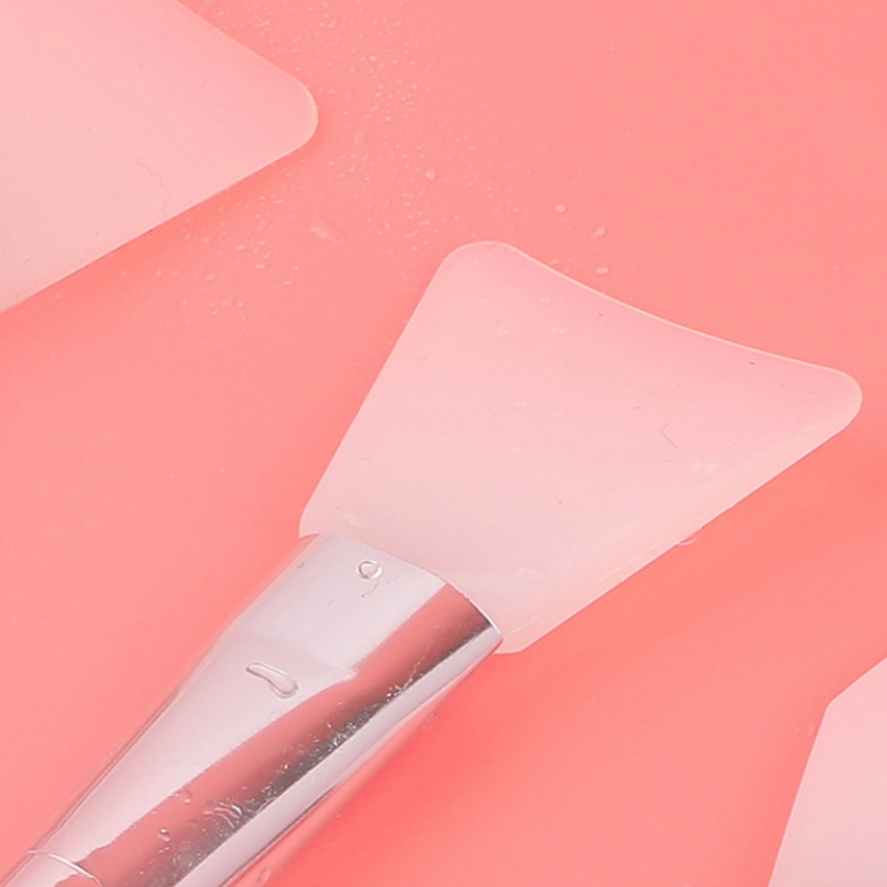 [Hàng mới về] Cọ đắp mặt nạ chất liệu silicon có tay cầm trong suốt tiện dụng